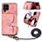 Silikon Hülle Handyhülle Gummi Schutzhülle Flexible Leder Tasche SD2 für Samsung Galaxy A12 5G Rosa