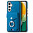 Silikon Hülle Handyhülle Gummi Schutzhülle Flexible Leder Tasche SD3 für Samsung Galaxy A13 5G Blau