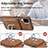 Silikon Hülle Handyhülle Gummi Schutzhülle Flexible Leder Tasche SD4 für Samsung Galaxy A22 4G