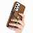 Silikon Hülle Handyhülle Gummi Schutzhülle Flexible Leder Tasche SD4 für Samsung Galaxy A23 4G