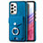 Silikon Hülle Handyhülle Gummi Schutzhülle Flexible Leder Tasche SD4 für Samsung Galaxy A53 5G Blau