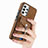 Silikon Hülle Handyhülle Gummi Schutzhülle Flexible Leder Tasche SD4 für Samsung Galaxy A72 4G