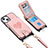 Silikon Hülle Handyhülle Gummi Schutzhülle Flexible Leder Tasche SD5 für Apple iPhone 14 Rosa