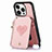 Silikon Hülle Handyhülle Gummi Schutzhülle Flexible Leder Tasche SD7 für Apple iPhone 13 Pro Rosa