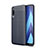 Silikon Hülle Handyhülle Gummi Schutzhülle Flexible Leder Tasche WL1 für Samsung Galaxy A70 Blau