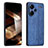 Silikon Hülle Handyhülle Gummi Schutzhülle Flexible Leder Tasche YZ2 für Xiaomi Redmi Note 13 Pro+ Plus 5G Blau