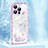 Silikon Hülle Handyhülle Gummi Schutzhülle Flexible Tasche Bling-Bling AT1 für Apple iPhone 13 Pro Violett