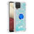Silikon Hülle Handyhülle Gummi Schutzhülle Flexible Tasche Bling-Bling mit Fingerring Ständer S01 für Samsung Galaxy A12 5G