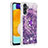 Silikon Hülle Handyhülle Gummi Schutzhülle Flexible Tasche Bling-Bling mit Fingerring Ständer S01 für Samsung Galaxy A13 5G Violett