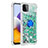 Silikon Hülle Handyhülle Gummi Schutzhülle Flexible Tasche Bling-Bling mit Fingerring Ständer S01 für Samsung Galaxy A22s 5G