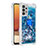 Silikon Hülle Handyhülle Gummi Schutzhülle Flexible Tasche Bling-Bling mit Fingerring Ständer S01 für Samsung Galaxy A32 4G