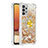 Silikon Hülle Handyhülle Gummi Schutzhülle Flexible Tasche Bling-Bling mit Fingerring Ständer S01 für Samsung Galaxy A32 4G Gold