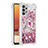 Silikon Hülle Handyhülle Gummi Schutzhülle Flexible Tasche Bling-Bling mit Fingerring Ständer S01 für Samsung Galaxy A32 4G Rot