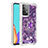 Silikon Hülle Handyhülle Gummi Schutzhülle Flexible Tasche Bling-Bling mit Fingerring Ständer S01 für Samsung Galaxy A52 5G Rosa