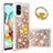 Silikon Hülle Handyhülle Gummi Schutzhülle Flexible Tasche Bling-Bling mit Fingerring Ständer S01 für Samsung Galaxy A71 4G A715