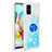 Silikon Hülle Handyhülle Gummi Schutzhülle Flexible Tasche Bling-Bling mit Fingerring Ständer S01 für Samsung Galaxy A71 4G A715 Hellblau