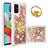 Silikon Hülle Handyhülle Gummi Schutzhülle Flexible Tasche Bling-Bling mit Fingerring Ständer S01 für Samsung Galaxy M40S
