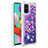 Silikon Hülle Handyhülle Gummi Schutzhülle Flexible Tasche Bling-Bling mit Fingerring Ständer S01 für Samsung Galaxy M40S Violett