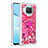 Silikon Hülle Handyhülle Gummi Schutzhülle Flexible Tasche Bling-Bling mit Fingerring Ständer S01 für Xiaomi Mi 10T Lite 5G Pink