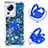 Silikon Hülle Handyhülle Gummi Schutzhülle Flexible Tasche Bling-Bling mit Fingerring Ständer S01 für Xiaomi Mi 13 Lite 5G