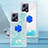 Silikon Hülle Handyhülle Gummi Schutzhülle Flexible Tasche Bling-Bling mit Fingerring Ständer S01 für Xiaomi Poco X5 5G Hellblau