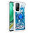 Silikon Hülle Handyhülle Gummi Schutzhülle Flexible Tasche Bling-Bling mit Fingerring Ständer S01 für Xiaomi Redmi K30S 5G Blau