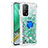 Silikon Hülle Handyhülle Gummi Schutzhülle Flexible Tasche Bling-Bling mit Fingerring Ständer S01 für Xiaomi Redmi K30S 5G Grün