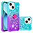 Silikon Hülle Handyhülle Gummi Schutzhülle Flexible Tasche Bling-Bling mit Fingerring Ständer S02 für Apple iPhone 13