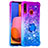 Silikon Hülle Handyhülle Gummi Schutzhülle Flexible Tasche Bling-Bling mit Fingerring Ständer S02 für Samsung Galaxy A20s