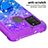 Silikon Hülle Handyhülle Gummi Schutzhülle Flexible Tasche Bling-Bling mit Fingerring Ständer S02 für Samsung Galaxy A21s
