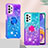 Silikon Hülle Handyhülle Gummi Schutzhülle Flexible Tasche Bling-Bling mit Fingerring Ständer S02 für Samsung Galaxy A23 5G
