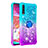 Silikon Hülle Handyhülle Gummi Schutzhülle Flexible Tasche Bling-Bling mit Fingerring Ständer S02 für Samsung Galaxy A70
