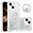 Silikon Hülle Handyhülle Gummi Schutzhülle Flexible Tasche Bling-Bling mit Fingerring Ständer S03 für Apple iPhone 15