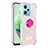 Silikon Hülle Handyhülle Gummi Schutzhülle Flexible Tasche Bling-Bling mit Fingerring Ständer YB1 für Xiaomi Poco X5 5G Rosa