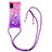 Silikon Hülle Handyhülle Gummi Schutzhülle Flexible Tasche Bling-Bling mit Schlüsselband Lanyard S01 für Samsung Galaxy A51 4G