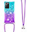 Silikon Hülle Handyhülle Gummi Schutzhülle Flexible Tasche Bling-Bling mit Schlüsselband Lanyard S01 für Samsung Galaxy Note 20 Ultra 5G