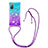 Silikon Hülle Handyhülle Gummi Schutzhülle Flexible Tasche Bling-Bling mit Schlüsselband Lanyard S01 für Samsung Galaxy S20 FE 4G