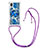 Silikon Hülle Handyhülle Gummi Schutzhülle Flexible Tasche Bling-Bling mit Schlüsselband Lanyard S02 für Samsung Galaxy A01 Core