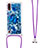 Silikon Hülle Handyhülle Gummi Schutzhülle Flexible Tasche Bling-Bling mit Schlüsselband Lanyard S02 für Samsung Galaxy A01 SM-A015