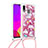 Silikon Hülle Handyhülle Gummi Schutzhülle Flexible Tasche Bling-Bling mit Schlüsselband Lanyard S02 für Samsung Galaxy A20