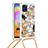 Silikon Hülle Handyhülle Gummi Schutzhülle Flexible Tasche Bling-Bling mit Schlüsselband Lanyard S02 für Samsung Galaxy A31