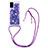 Silikon Hülle Handyhülle Gummi Schutzhülle Flexible Tasche Bling-Bling mit Schlüsselband Lanyard S02 für Samsung Galaxy S20