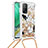 Silikon Hülle Handyhülle Gummi Schutzhülle Flexible Tasche Bling-Bling mit Schlüsselband Lanyard S02 für Xiaomi Mi 10T Pro 5G Gold