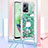 Silikon Hülle Handyhülle Gummi Schutzhülle Flexible Tasche Bling-Bling mit Schlüsselband Lanyard S02 für Xiaomi Redmi Note 12 5G