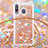 Silikon Hülle Handyhülle Gummi Schutzhülle Flexible Tasche Bling-Bling mit Schlüsselband Lanyard S03 für Samsung Galaxy A40s