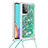 Silikon Hülle Handyhülle Gummi Schutzhülle Flexible Tasche Bling-Bling mit Schlüsselband Lanyard S03 für Samsung Galaxy A52s 5G
