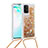 Silikon Hülle Handyhülle Gummi Schutzhülle Flexible Tasche Bling-Bling mit Schlüsselband Lanyard S03 für Samsung Galaxy A91