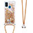 Silikon Hülle Handyhülle Gummi Schutzhülle Flexible Tasche Bling-Bling mit Schlüsselband Lanyard S03 für Samsung Galaxy M21