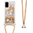 Silikon Hülle Handyhülle Gummi Schutzhülle Flexible Tasche Bling-Bling mit Schlüsselband Lanyard S03 für Samsung Galaxy S20