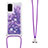 Silikon Hülle Handyhülle Gummi Schutzhülle Flexible Tasche Bling-Bling mit Schlüsselband Lanyard S03 für Samsung Galaxy S20 5G